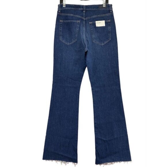 AG Jeans Sz 30 Alexxis Vintage Boot Flare High Rise Raw Hem Blue Classic Preppy - Picture 4 of 8